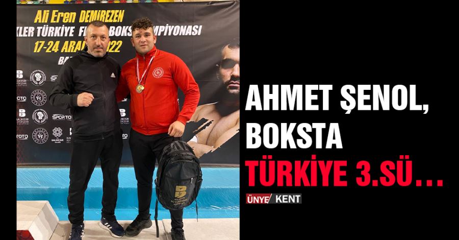 Ahmet Şenol, Boksta Türkiye 3.sü…