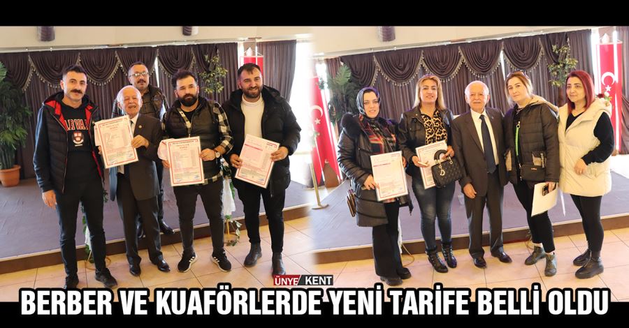  Berber ve kuaförlerde yeni tarife belli oldu