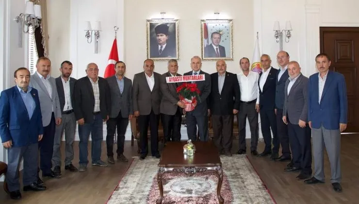 Muhtarlar Vali Erol’la buluştu