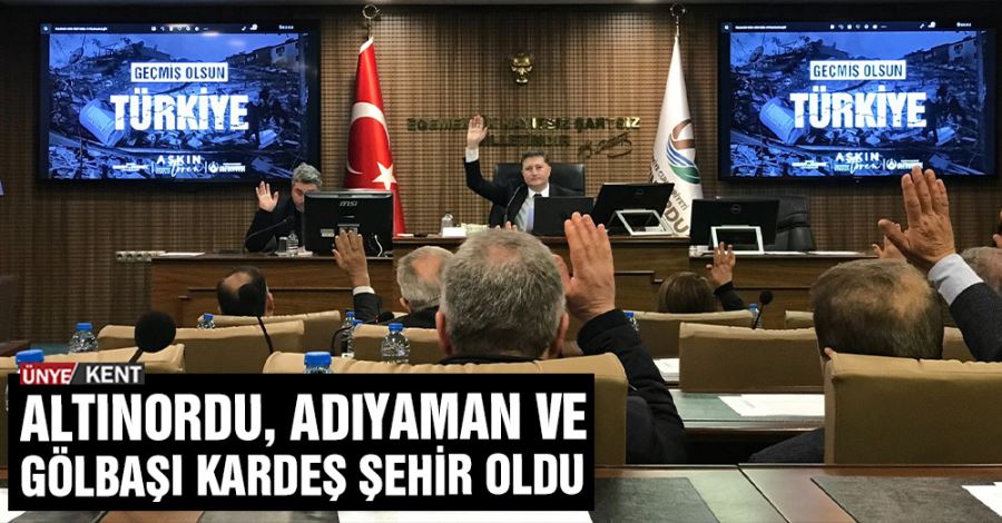 Altınordu, Adıyaman ve Gölbaşı kardeş şehir oldu