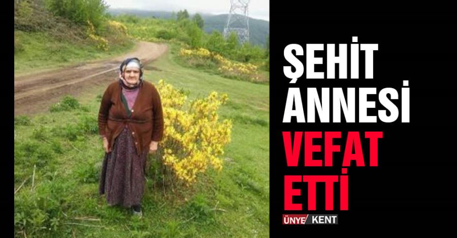  Şehit annesi vefat etti