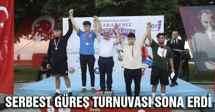 Serbest Güreş Turnuvası sona erdi