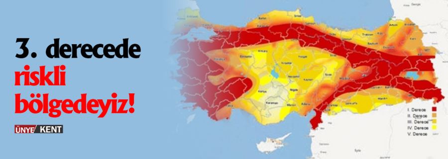  3. derecede riskli bölgedeyiz!
