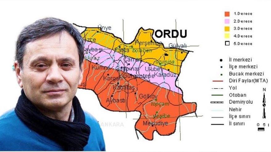  Ordu, iki fay hattının ortasında!