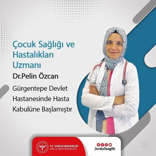 Uzm. Dr. Pelin Özcan göreve başladı