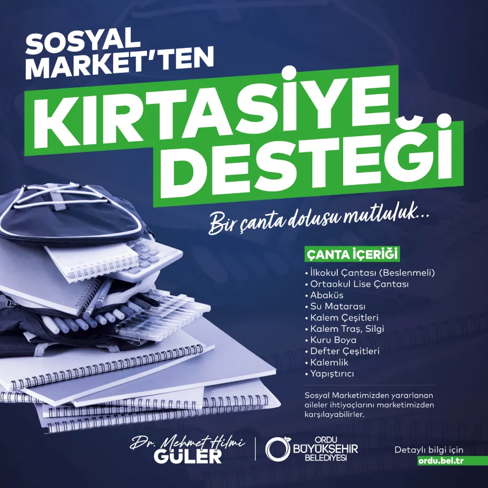 OBB’den öğrencilere kırtasiye yardımı!