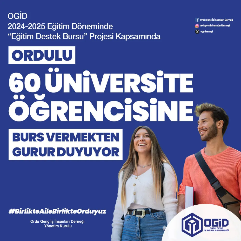 OGİD’den Ordulu 60 öğrenciye burs desteği!