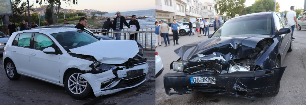 Ünye’de iki otomobil çarpıştı; 5 kişi yaralandı