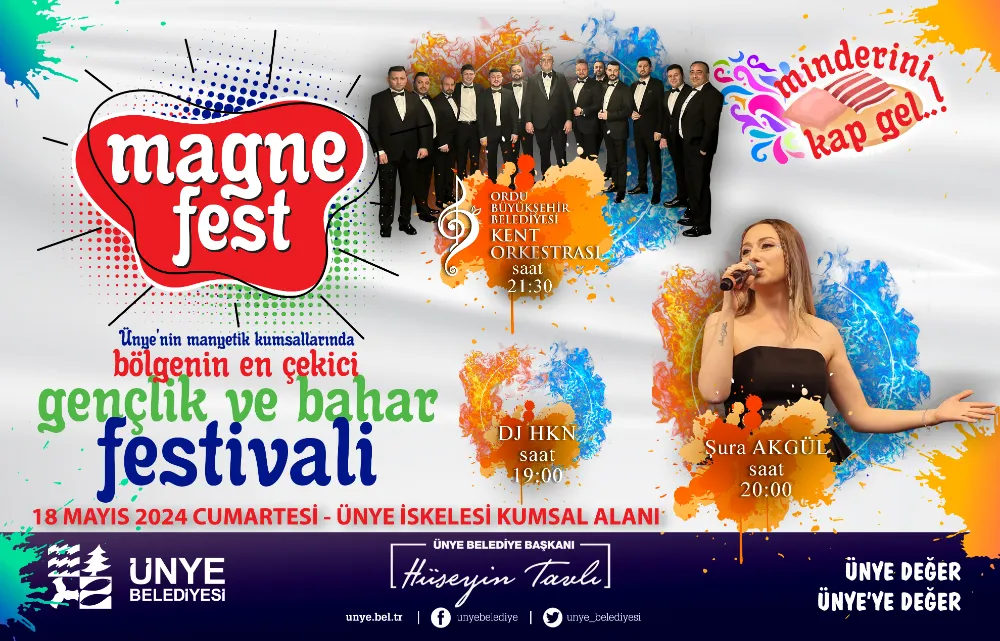 Ünye Magnefest Gençlik ve Bahar Festivali başlıyor
