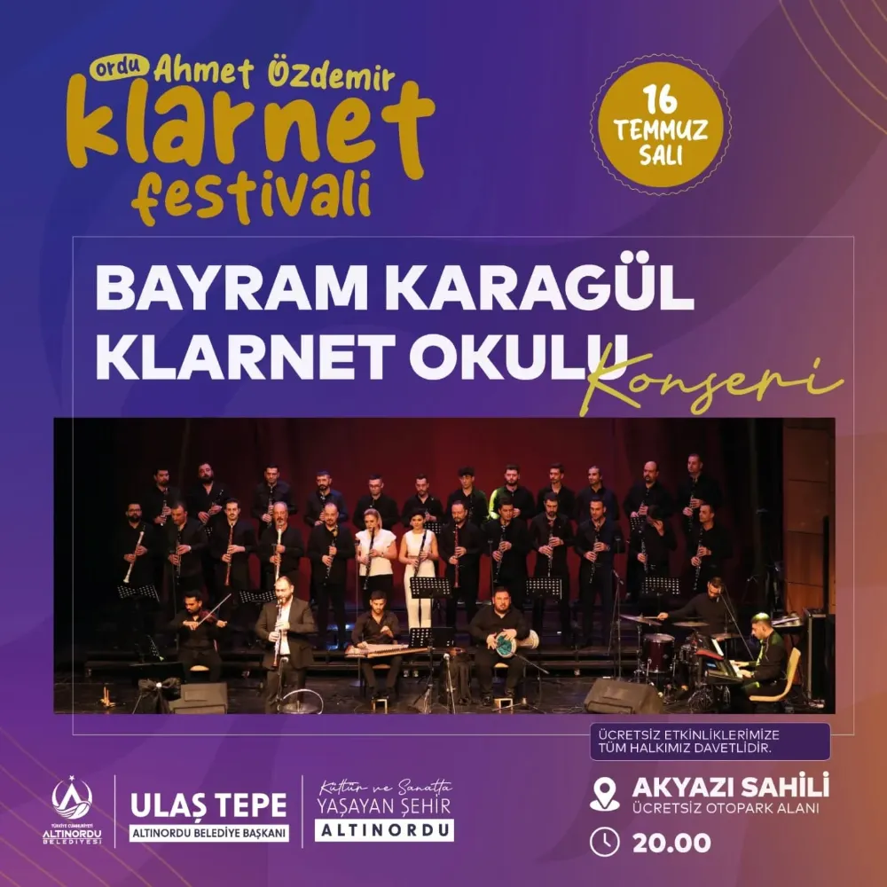 Ordu Ahmet Özdemir Klarnet Festivali’yle değerler yaşatılıyor