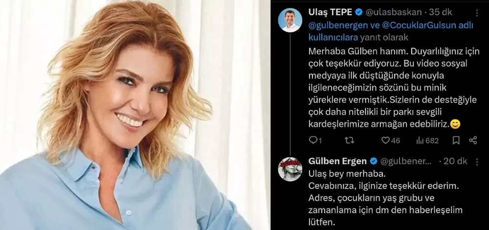 Çocukların park eylemine Gülben Ergen’den destek… 