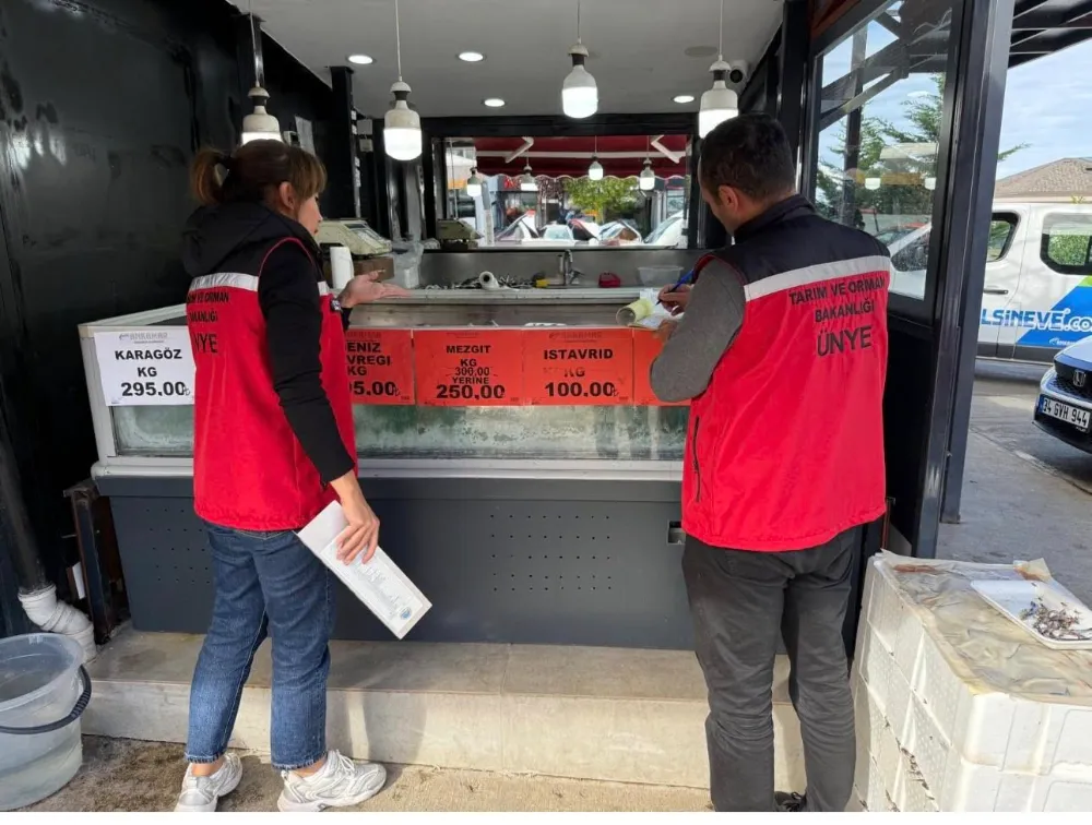 Ünye’de Su Ürünleri denetiminde 13 işletmeye ceza!