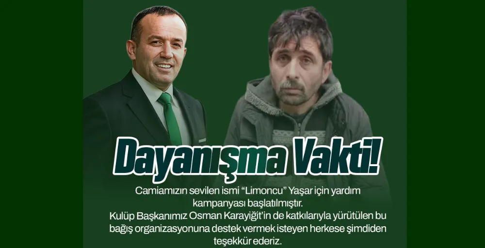 Ünye 1957 Spor’un ‘Limoncu Yaşar’ için başlattığı yardım kampanyası karşılık buldu!