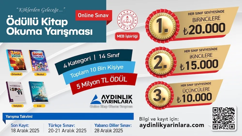 Aydınlık Yarınlara Kitap Okuma Yarışması başladı