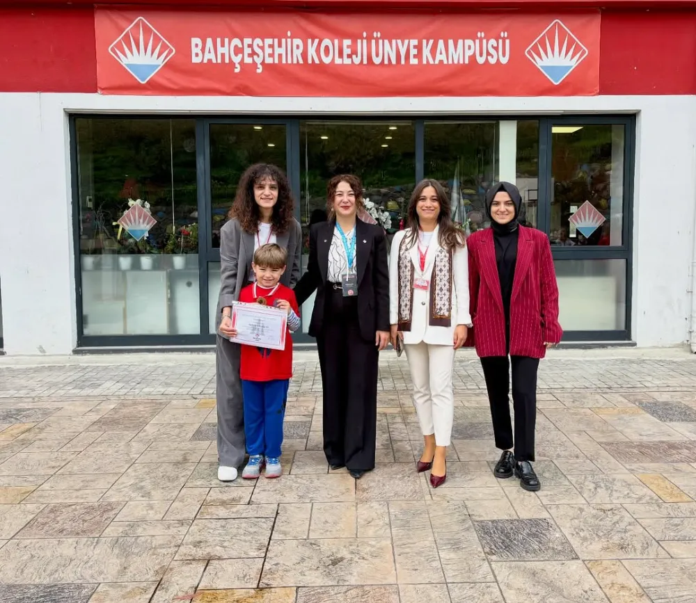 Ünye Bahçeşehir Koleji öğrencisi Halit Mete Kalkan, Ünye 1.si, Ordu 2.si 