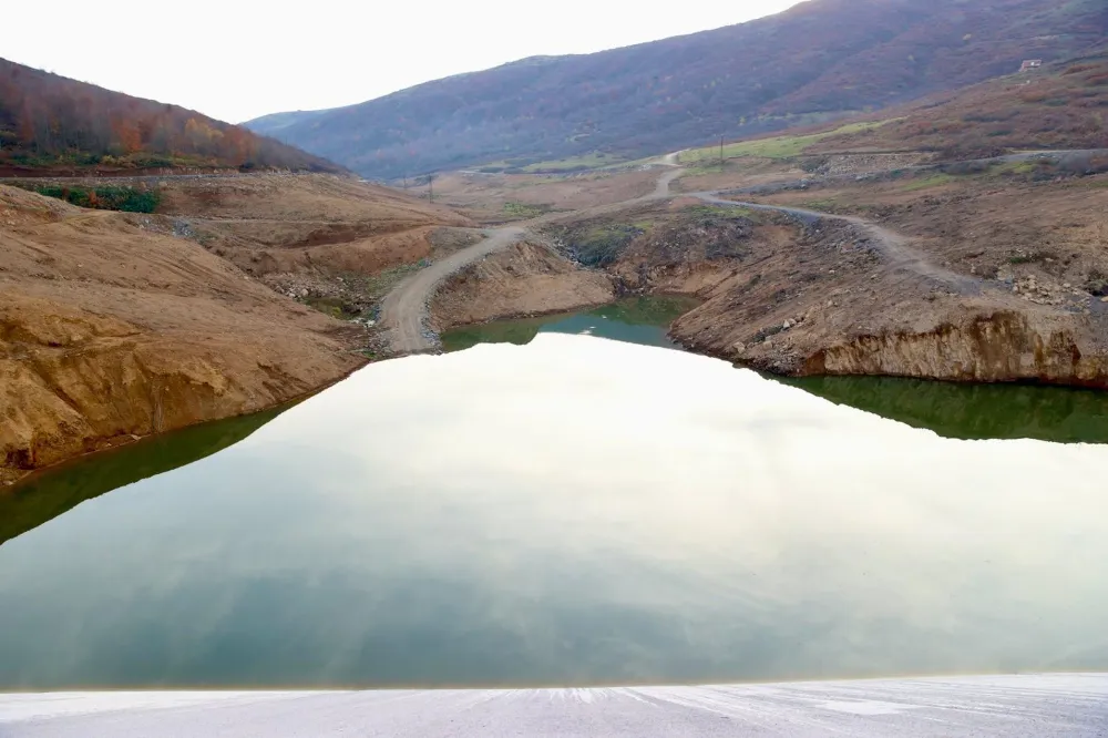 Korgan Barajında su tutumuna başlandı