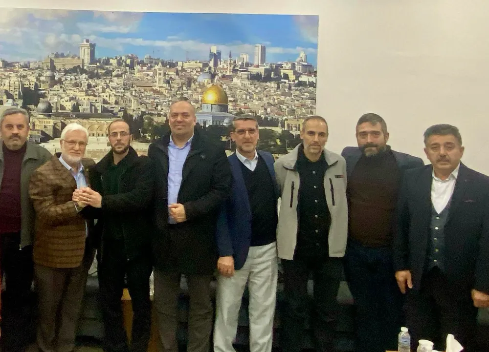 Hasan Öz, Hamas Genel Sekreteriyle bir araya geldi