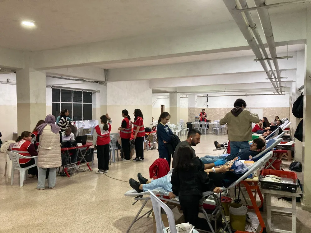 Ünye Mehmet Akif Ersoy’dan 170 ünite kan desteği!