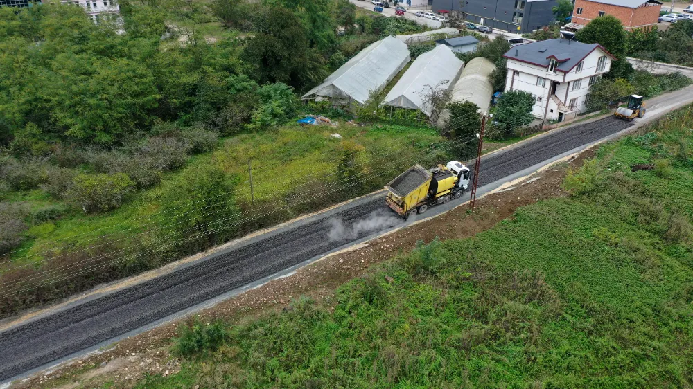 Fatsa Ayazlı’da okul ve dolmuş yolu asfaltla buluştu