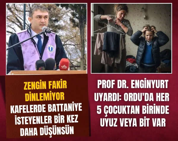Ordu’da alarm; her 5 çocuktan birinde uyuz veya bit!