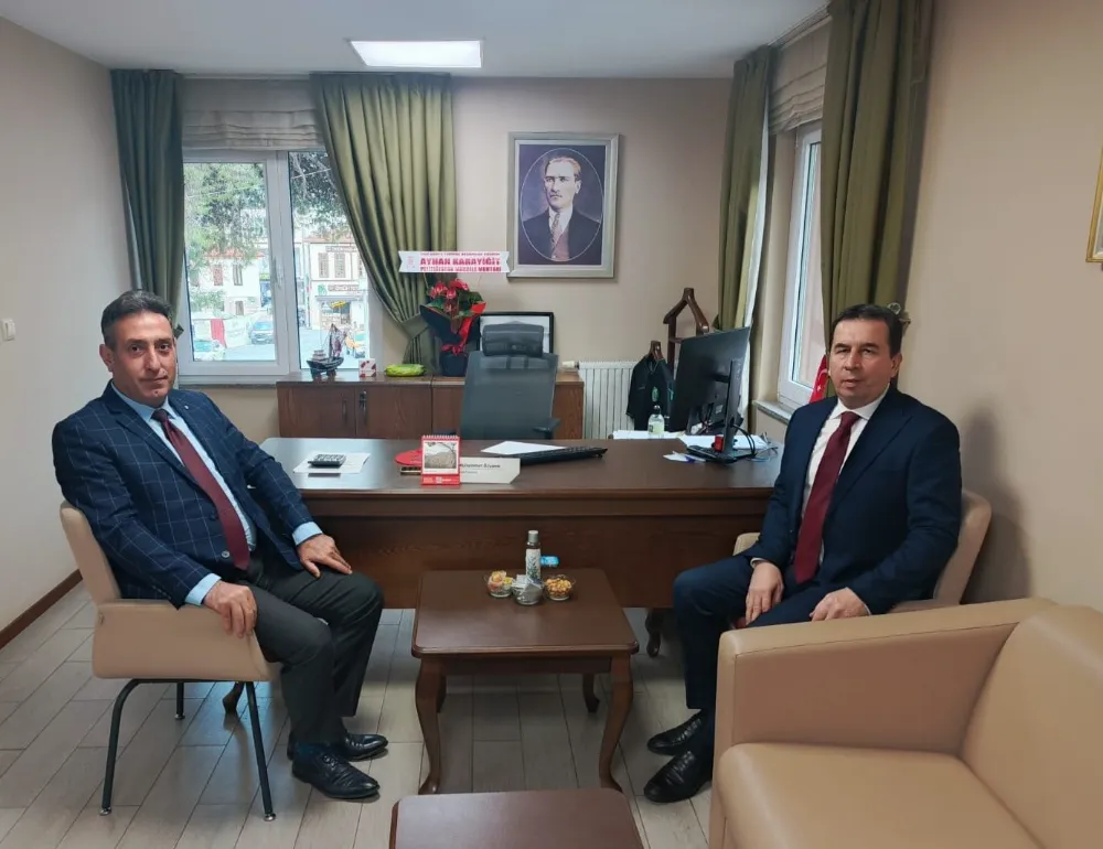 Kaymakam Işık’tan Ziraat Bankası Müdürü Özyanık’a “hayırlı olsun”