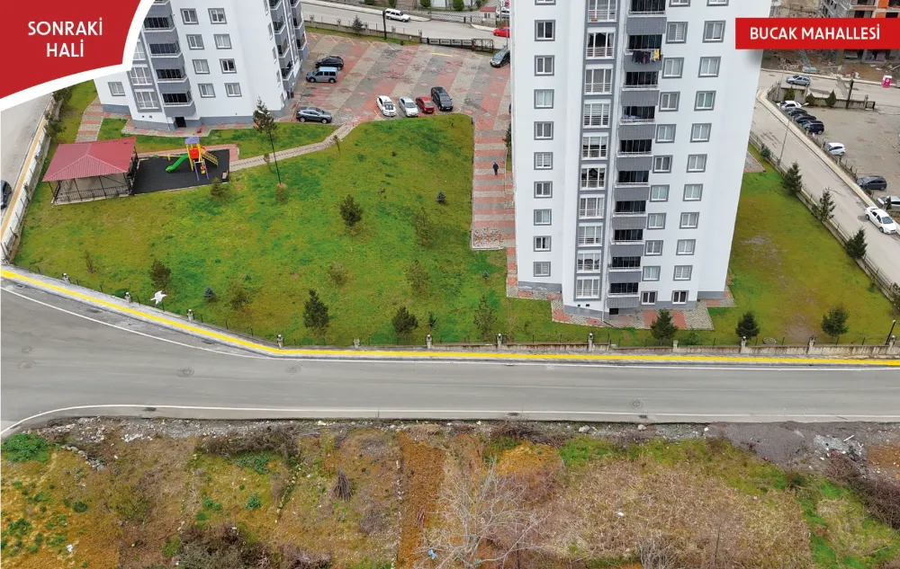 Altınordu’da 2 bin 200 metre uzunluğunda kaldırım hizmette…