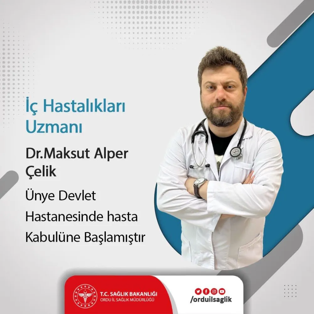 Hastanenin 6. İç Hastalıkları Uzmanı görevine başladı