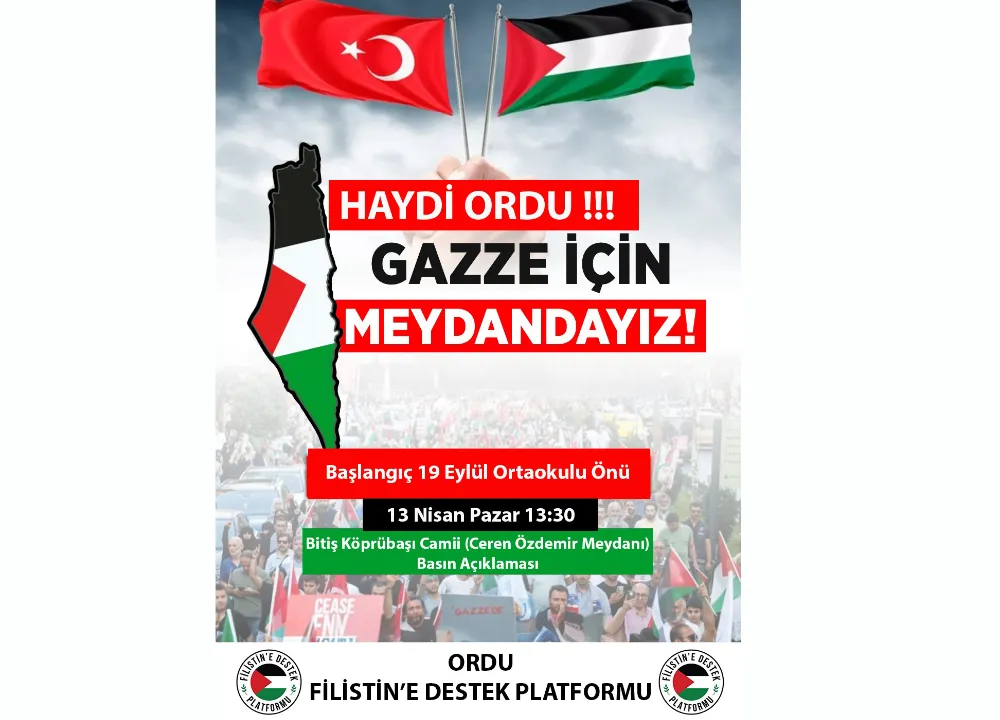 Ordu, 13 Nisan’da zulme sessiz kalma!