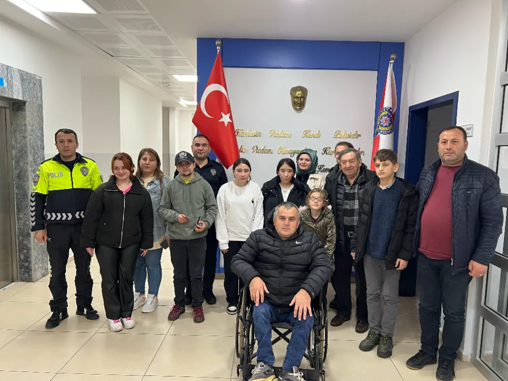 Çatalpınar İlçe Emniyet Amirliği’ne öğrencilerden anlamlı ziyaret… 