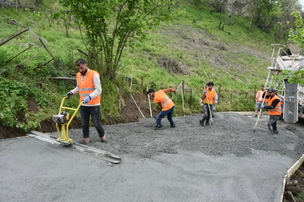Altınordu Yıldızlı Mahallesi’ne beton yol… 