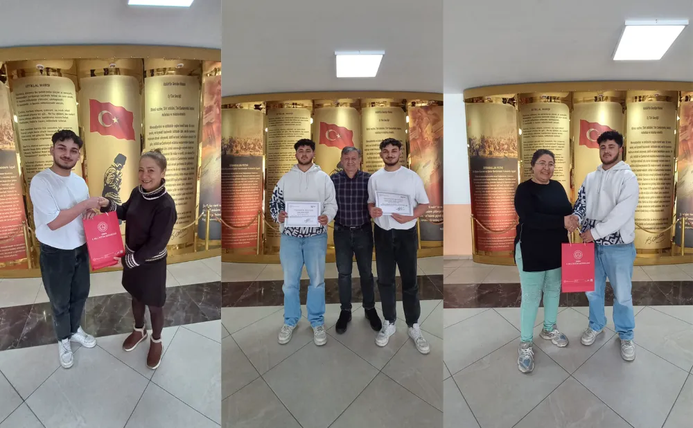 Kısa Film’de Ordu il şampiyonu olan Ünyeli öğrenciler ödüllerini aldı 