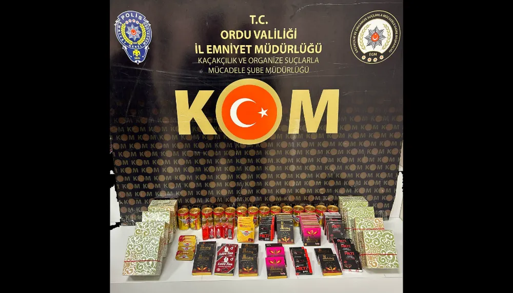 Altınordu’da kaçakçılık operasyonları