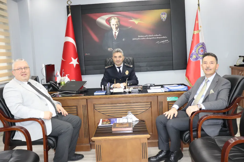 Başkan Öztürk ve Korkmaz’dan, Polis Haftası ziyareti… 