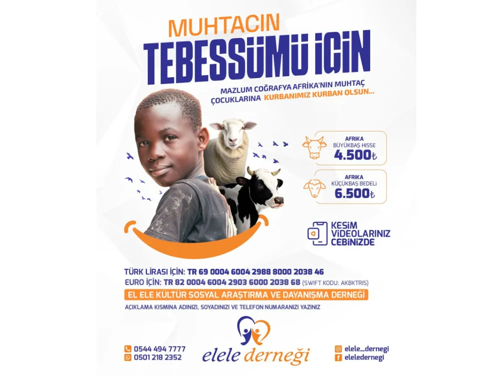 Ünye El Ele Derneği’nden Afrika’ya kurban eli