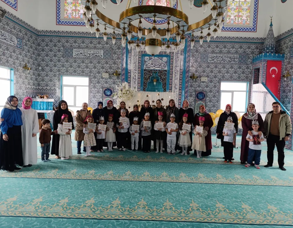 Anafartalar 4-6 Yaş Kur’an Kursu’nda mezuniyet sevinci