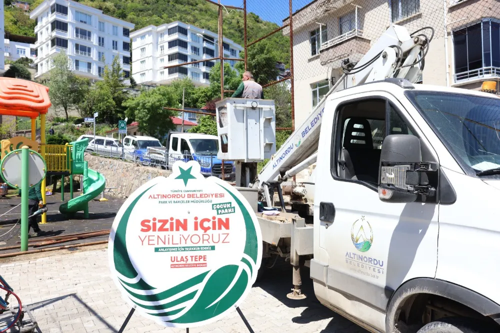 Altınordu’da parklarda mutlu çocuk sesleri yükselecek