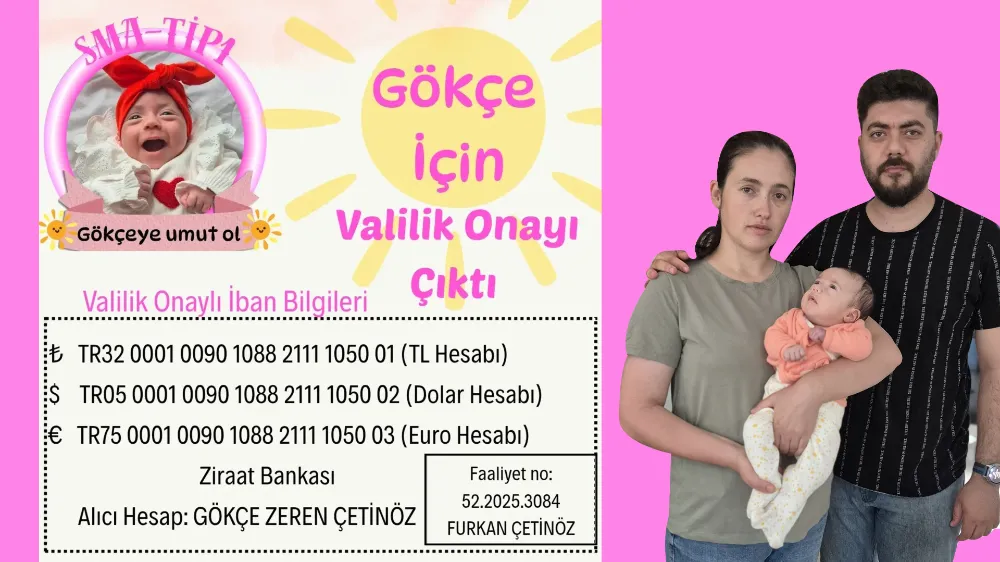 Ünye’nin bebeği  Gökçe için  yola çıktık