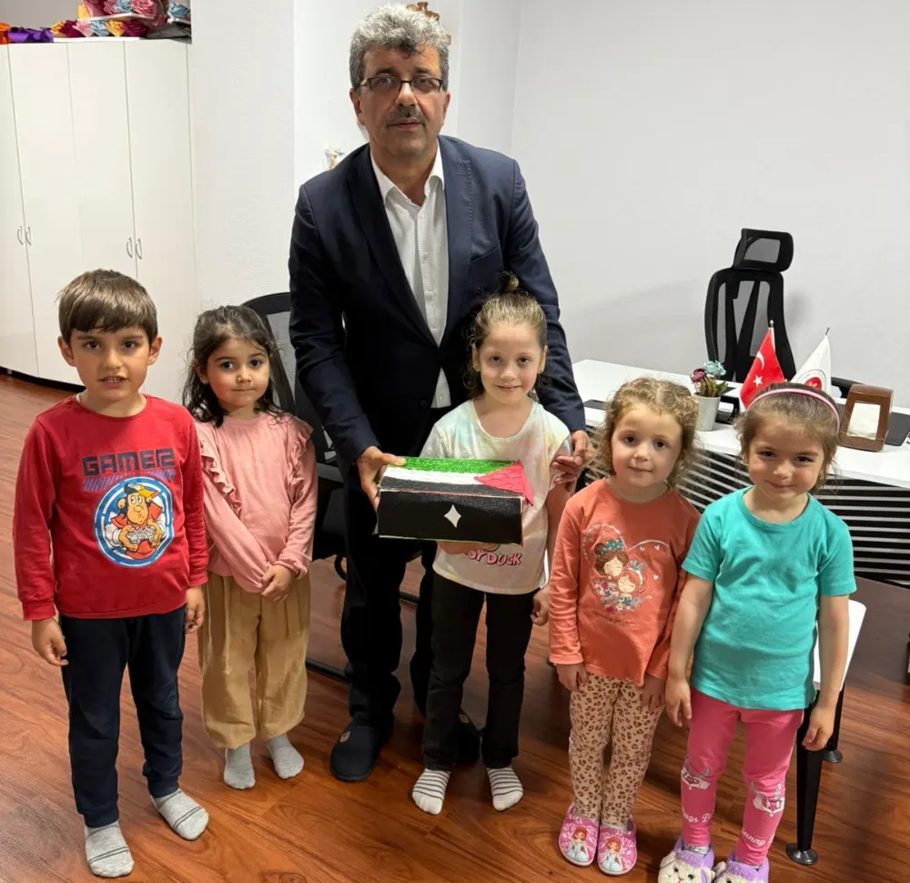 Ünye’de minik yüreklerden Filistin’e anlamlı destek	