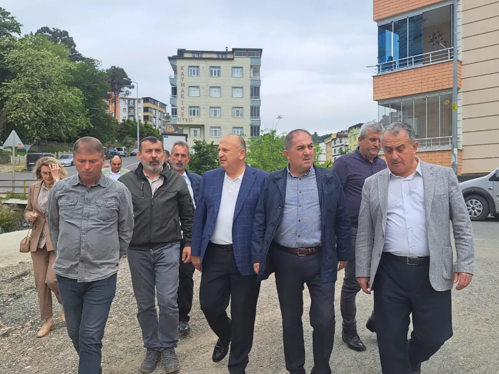 Başkan Tavlı ve Alparslan, Çınarlık Mahallesi’nde incelemeler yaptı