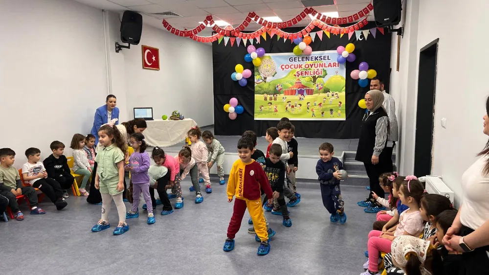 Bayramca Anaokulu’nun minikleri geleneksel oyunlarla buluştu
