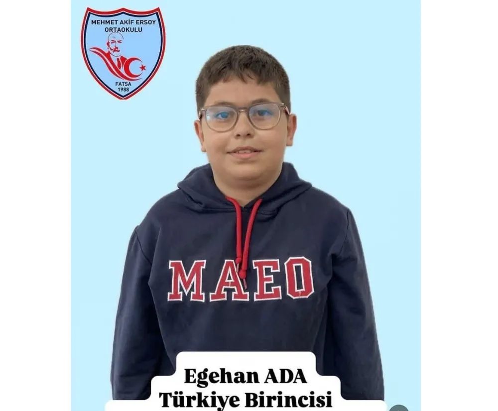 Fatsalı Egehan Ada Türkiye 1.si
