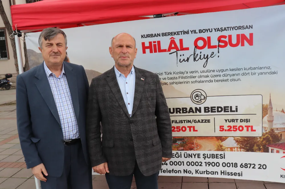 Kurban bağışlarında Ünye’den rekor destek: hedefin üzerine çıkıldı