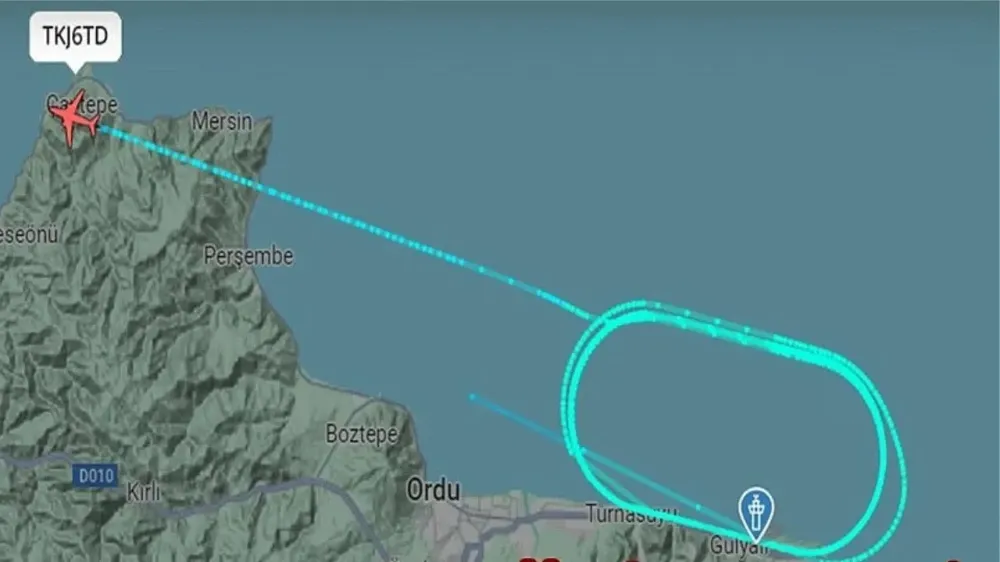 Ordu’da uçak yine sis engelini aşamadı!