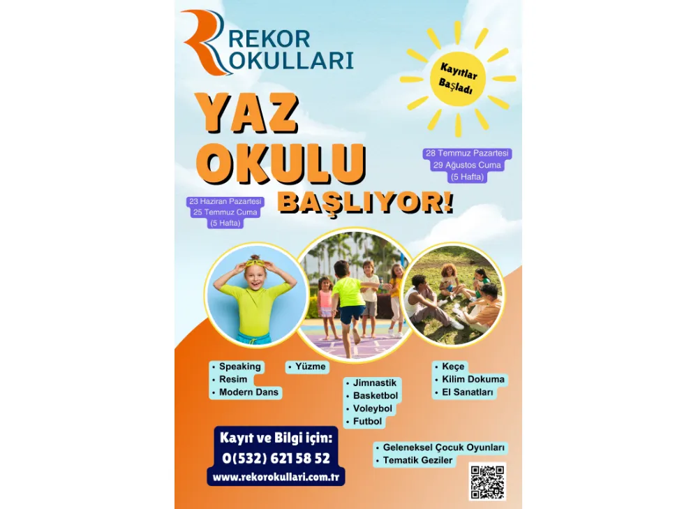 Rekor Okulları’ndan çocuklara dopdolu yaz okulu!