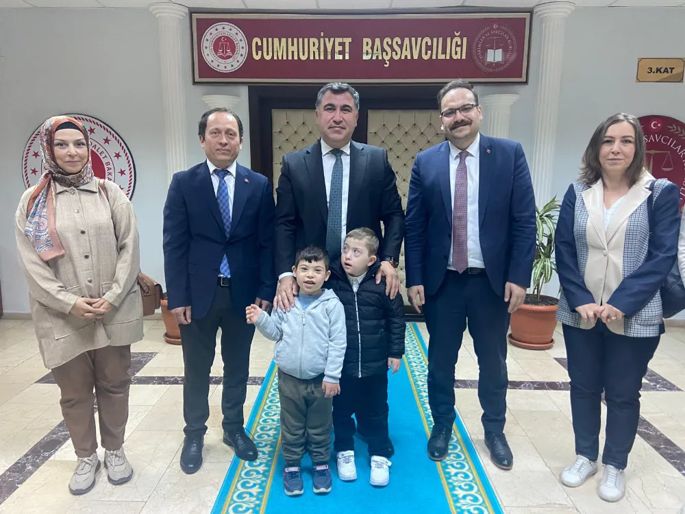 Özel çocuklardan adalet kurumunda anlamlı buluşma 
