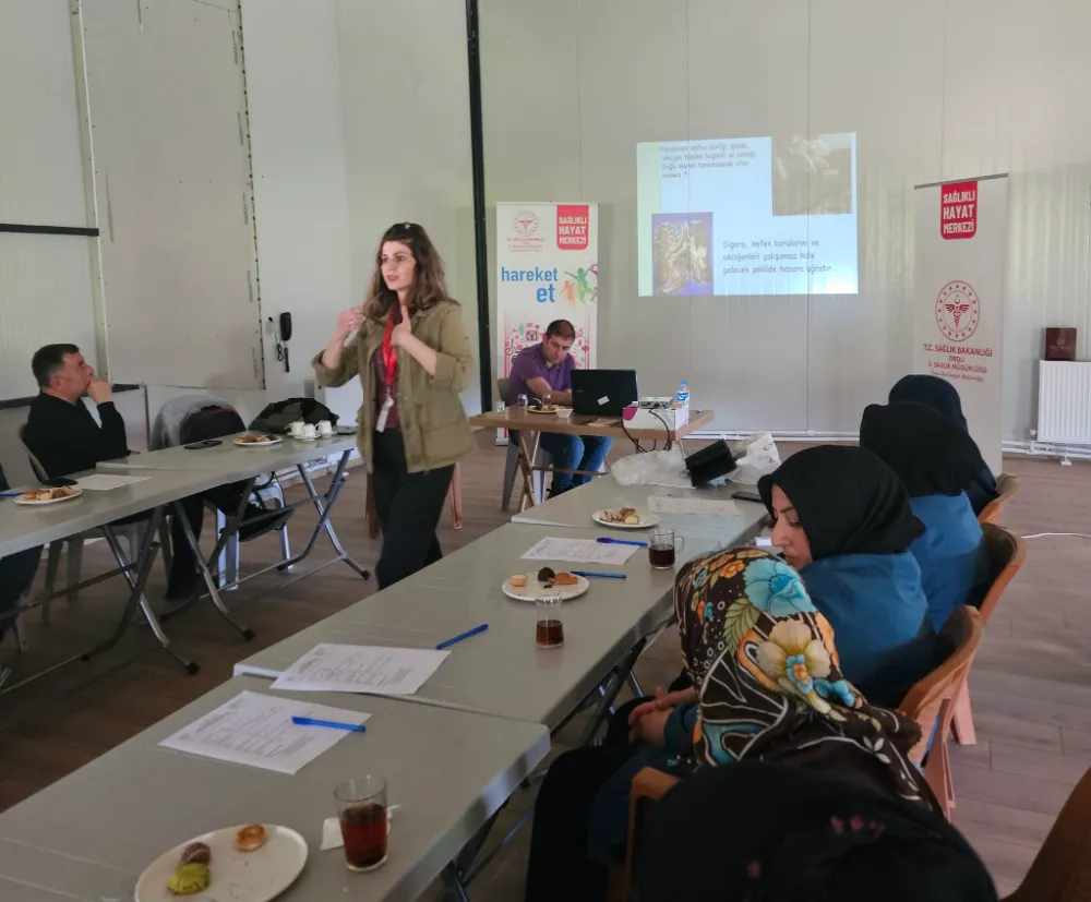 Ünye’de fabrika çalışanlarına sigarayı bırakma eğitimi
