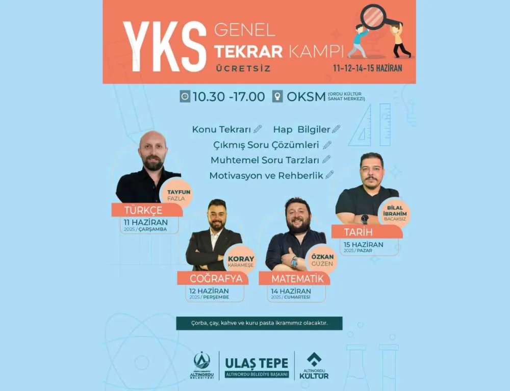 Altınordu’da YKS adayları için tekrar kampı başladı 