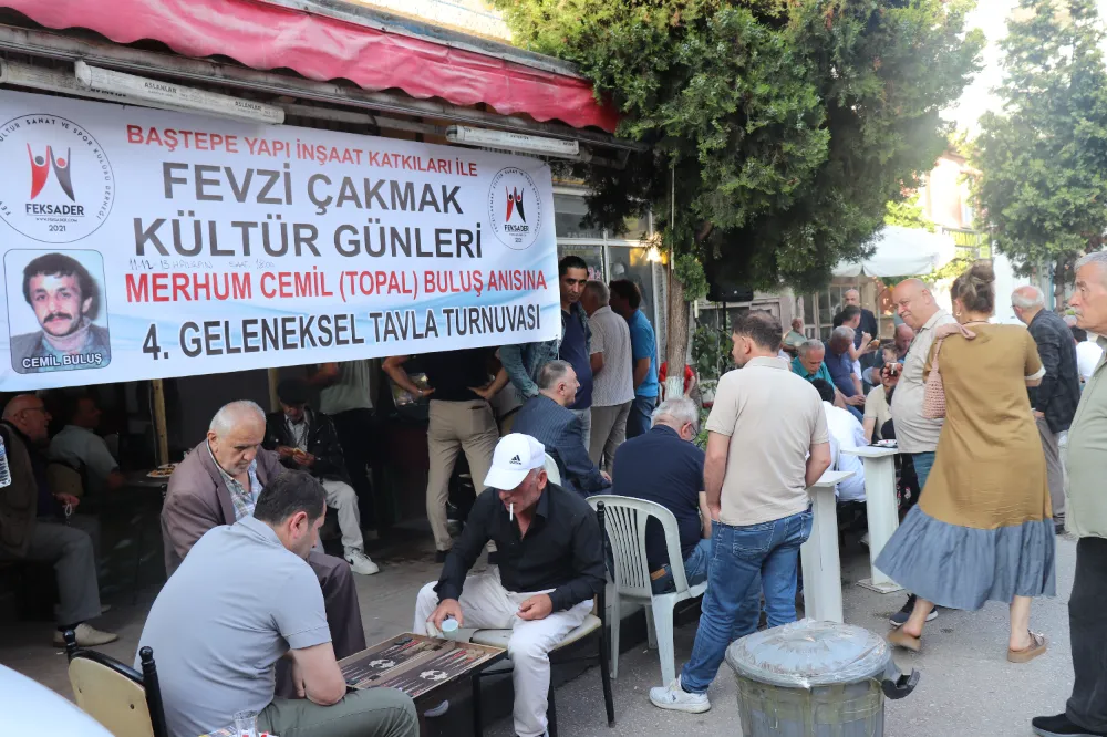Fevzi Çakmak’ta Tavla Turnuvası Cemil Buluş anısına başladı