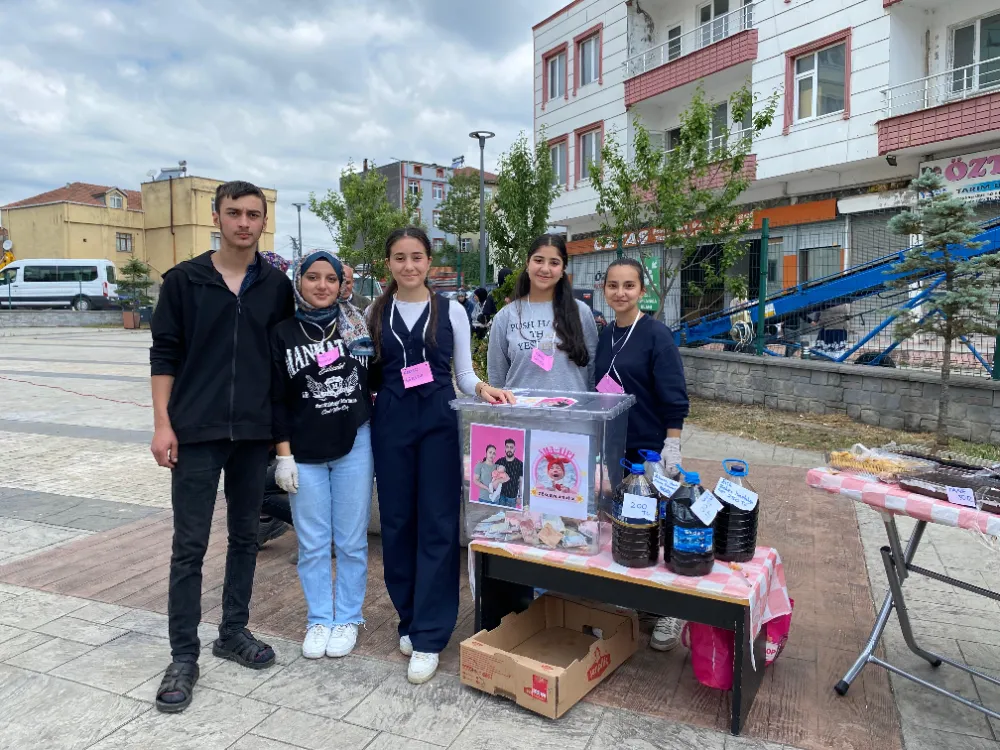 Gökçe bebek için Çaybaşı Şehit Çetin Ak Anadolu Lisesi’nden anlamlı dayanışma