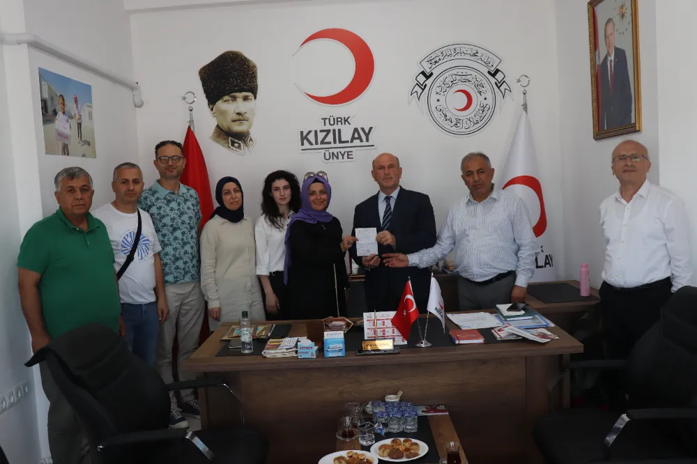 Ünye Mehmet Akif Ersoy Ortaokulu’ndan Filistin için yürekten destek